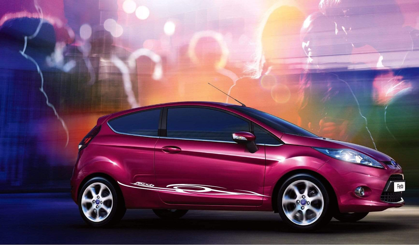 Premium Vinyl Stickers Compatible with Ford Fiesta Decorative car decals Tribal Design