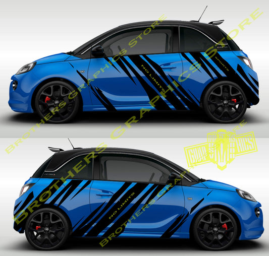 Attractive Stickers Custom Graphic Decals Pair stickers For Opel Adam - Brothers-Graphics