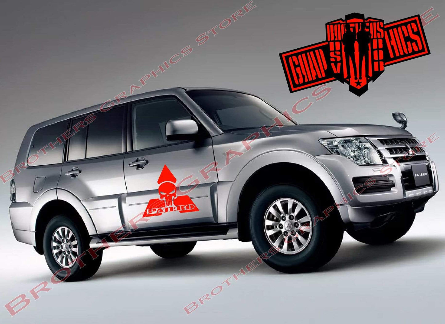 Premium Quality Stickers Compatible with Mitsubishi Pajero New Design Decorative car decals