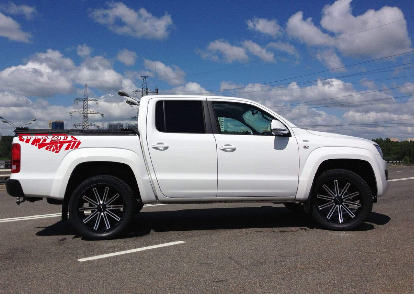 Superbes graphismes M16 pour Volkswagen Amarok | Autocollants VW Amarok Line | Kit de décalcomanies VW | Autocollants Amarok pour HOMMES