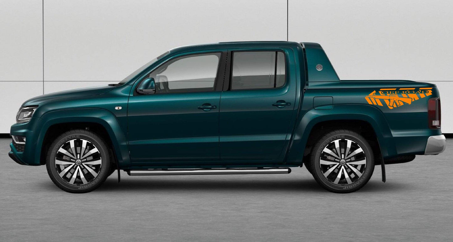 Superbes graphismes M16 pour Volkswagen Amarok | Autocollants VW Amarok Line | Kit de décalcomanies VW | Autocollants Amarok pour HOMMES