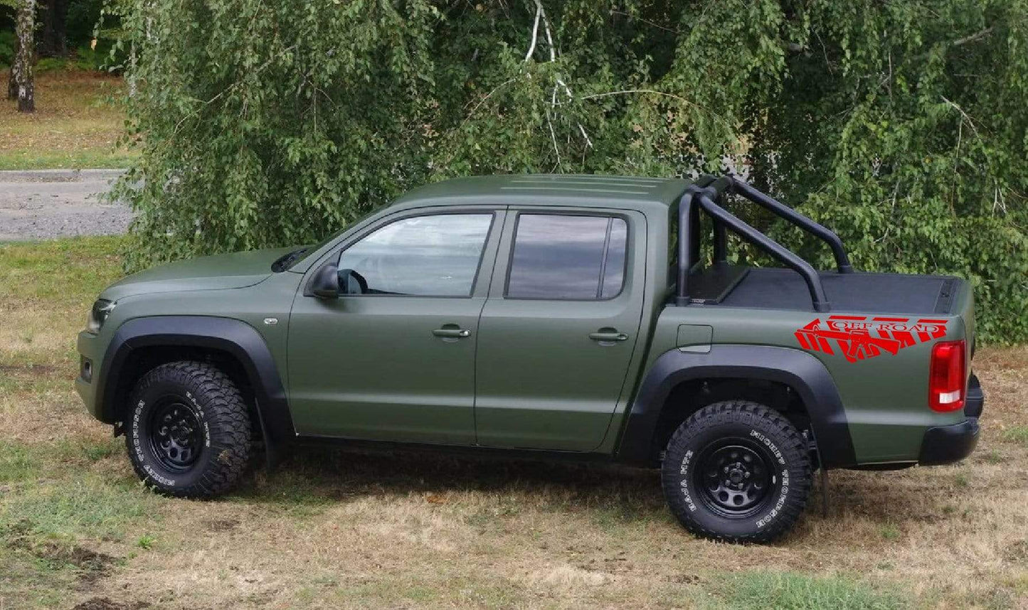 Superbes graphismes M16 pour Volkswagen Amarok | Autocollants VW Amarok Line | Kit de décalcomanies VW | Autocollants Amarok pour HOMMES