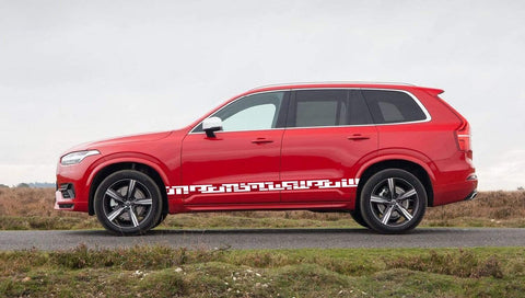 Autocollants en vinyle à rayures pour cadeaux personnalisés Volvo XC90 