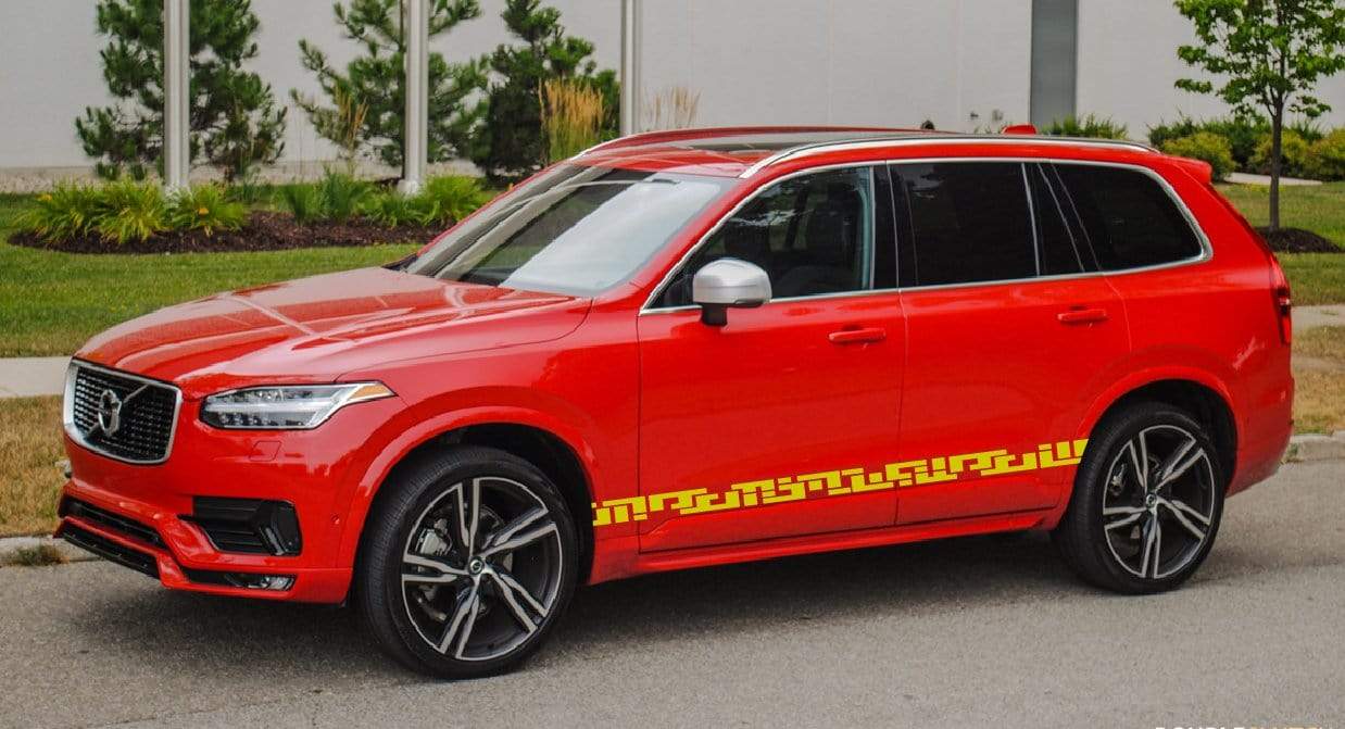 Autocollants en vinyle à rayures pour cadeaux personnalisés Volvo XC90 