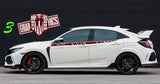 Vinyl Graphics Beauty Graphic Line Stickers Compatible With Honda Civic, All Models Size