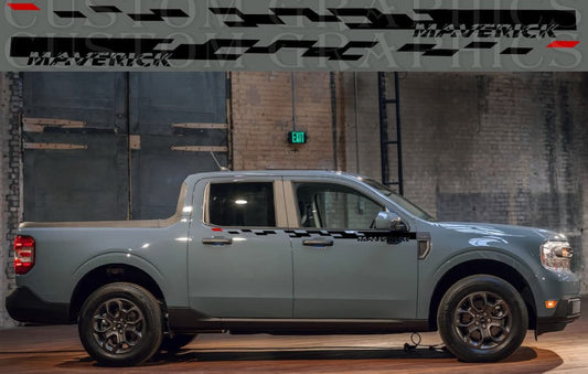 Vinyl Graphics Best 2 Color Design Stickers Universal Decals Vinyl Graphics Compatible With Ford Maverick