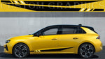 Vinyl Graphics Best 2 colors line design Vinyl Stickers Compatible with Opel Astra