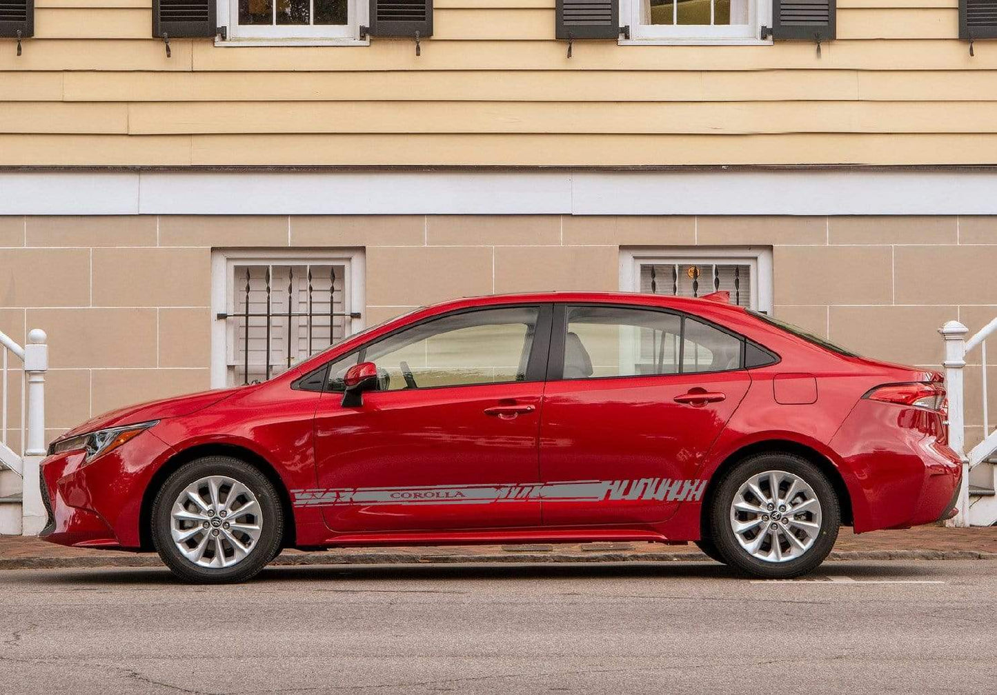 Vinyl Graphics Best Corolla Graphic Gift Toyota Corolla Racing Stripes for Corolla car stickers decals