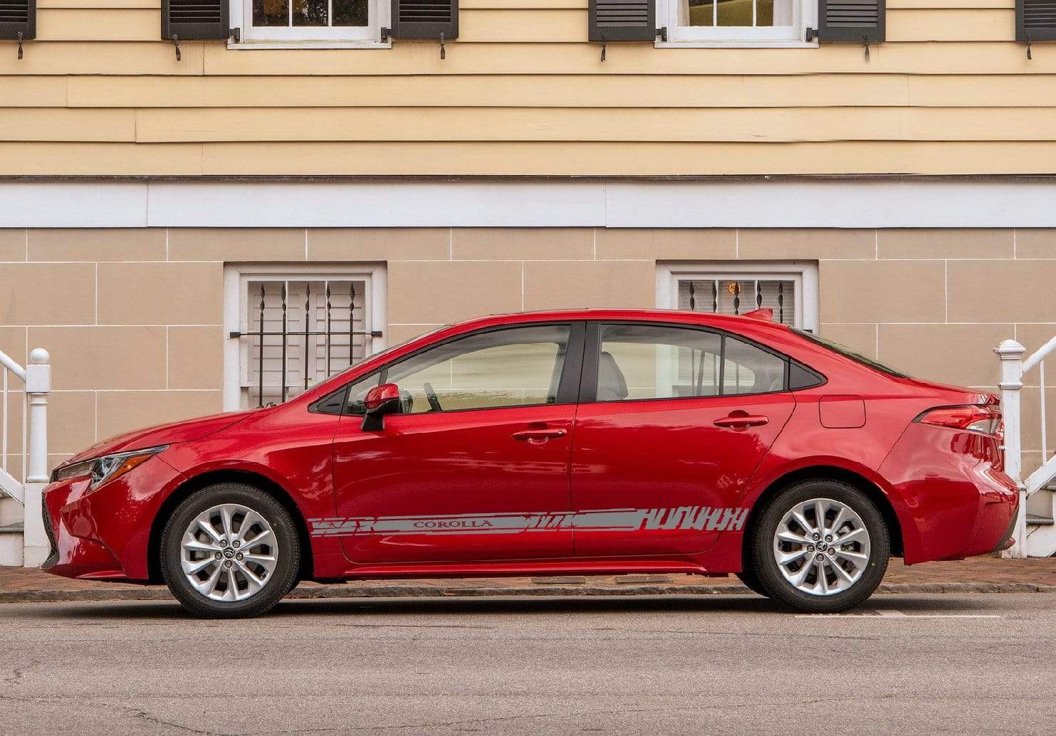 Vinyl Graphics Best Corolla Graphic Gift Toyota Corolla Racing Stripes for Corolla car stickers decals