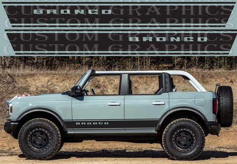 Vinyl Graphics Best New Design Stickers Decals Compatible With Ford Bronco Wildtrack