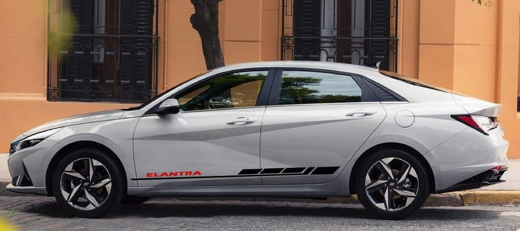 New Block Design Decal Sticker Vinyl Side Racing Stripes for Hyundai E ...