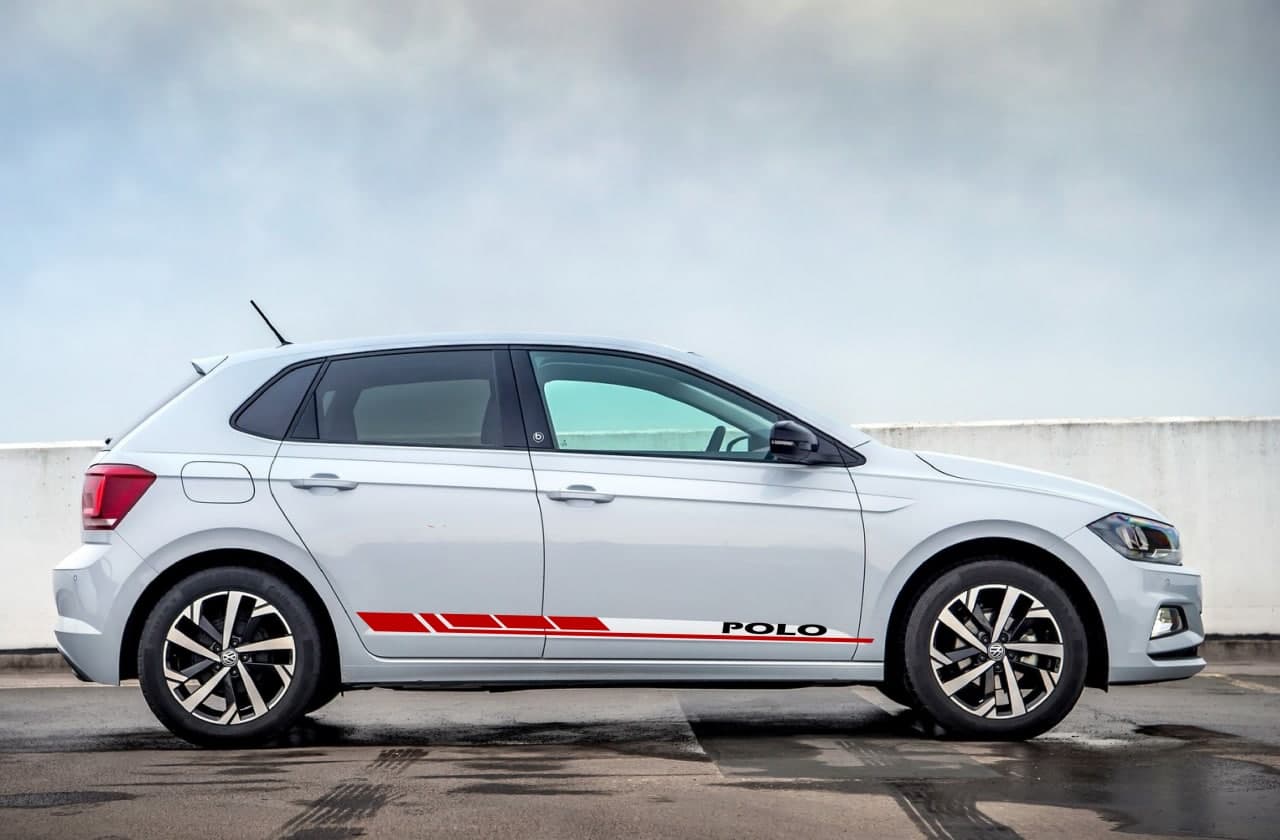 Vinyl Graphics Block design decal vinyl decal Compatible with VW Polo gift car sticker