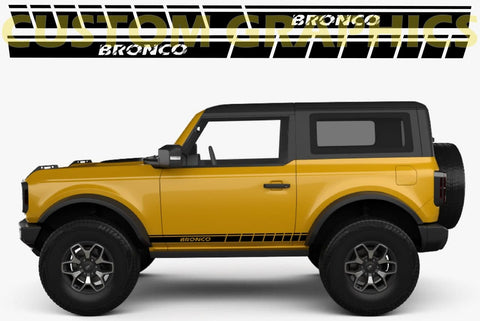 Vinyl Graphics Block Design Stickers Decals Vinyl Graphics Compatible With Ford Bronco