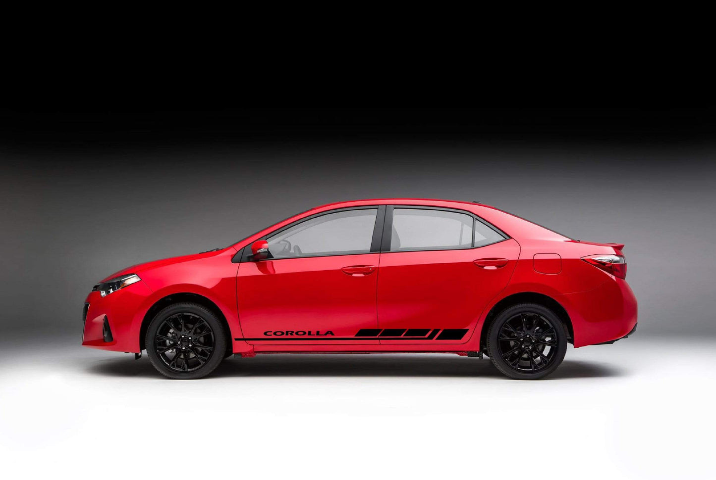 Vinyl Graphics Block Graphic Gift Toyota Corolla Racing Stripes for Corolla car stickers decals