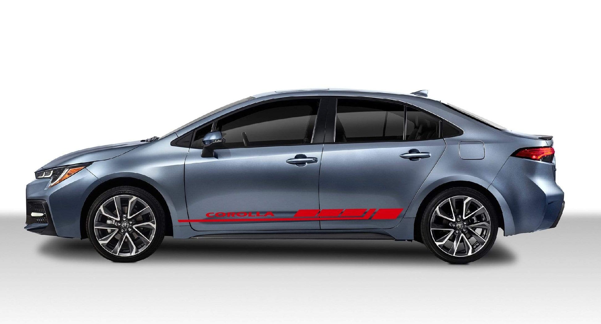 Vinyl Graphics Block Graphic Gift Toyota Corolla Racing Stripes for Corolla car stickers decals