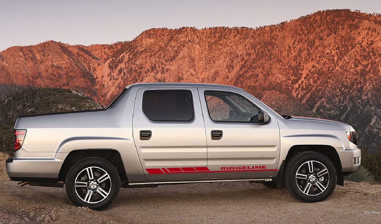 Vinyl Graphics Block Line Graphics Vinyl Stickers Compatible With Honda Ridgeline