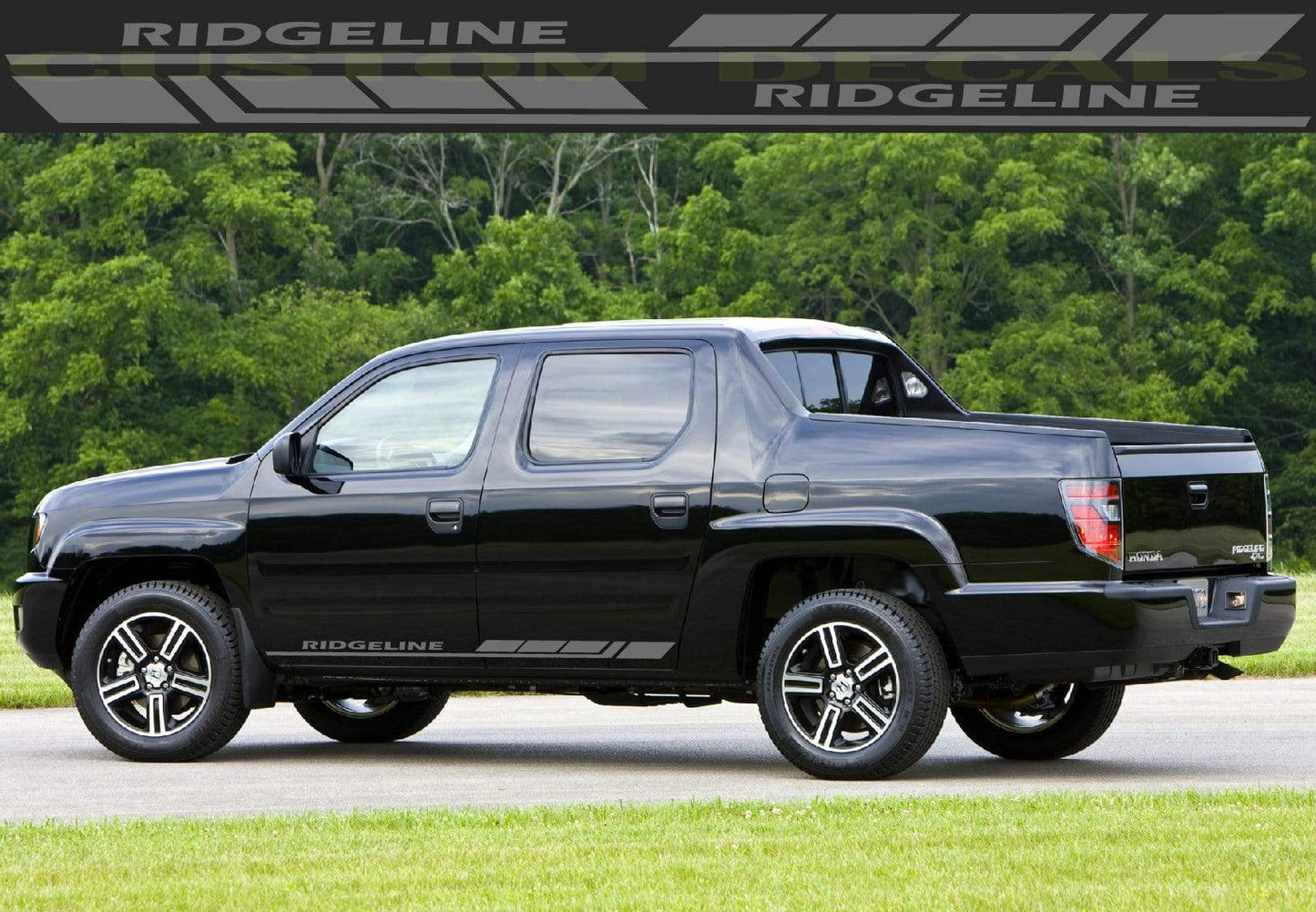 Vinyl Graphics Block Line Graphics Vinyl Stickers Compatible With Honda Ridgeline