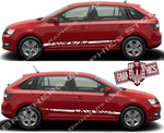 Car decals stickers graphics Stripes for Skoda Rapid - Brothers-Graphics