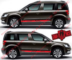 Car decals stickers graphics Stripes for Skoda Yeti - Brothers-Graphics