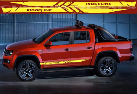 Car Doors Line Graphics Vinyl Stickers For Honda Ridgeline