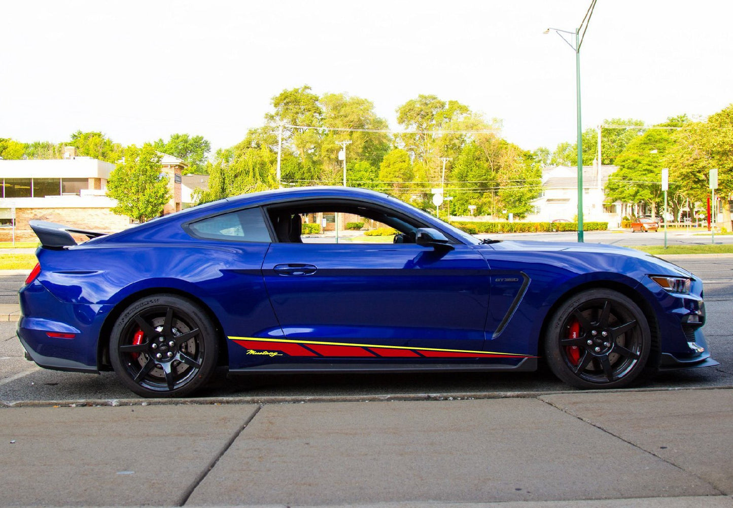 Car Side Vinyl Stripe For Ford Mustang | Black ford decal
