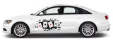 Vinyl Graphics Cards Graphic Vinyl Stickers for car | Universal Decal Fit any Vehicle