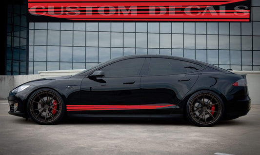 Classic decals Compatible with Tesla 3 | Tesla X Stickers | Tesla Y Stickers Tesla S BFF