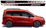 Vinyl Graphics Classic Design Graphic Racing Stripes Compatible with Renault Kangoo