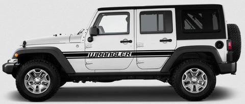 Vinyl Graphics Classic Design Graphic Stickers Compatible with Jeep Wrangler