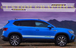 Vinyl Graphics Classic Design Sticker Vinyl Side Racing Stripes Compatible With VW Taos