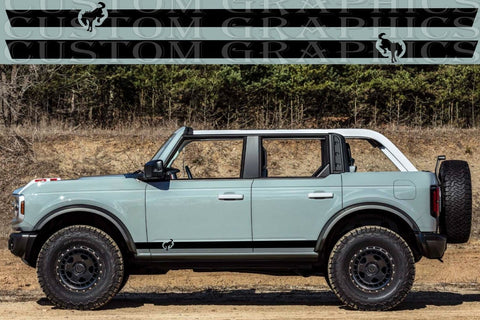 Vinyl Graphics Classic Design Stickers Decals Compatible With Ford Bronco Wildtrack