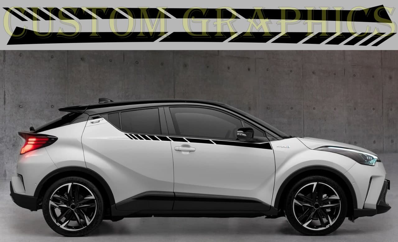 Premium Vinyl Stripes Compatible With Toyota C-HR chr Stylish Exclusive Decals BFF