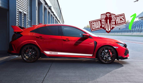 Honda Civic Vinyl Decals & Racing Stripes | Brothers Graphics