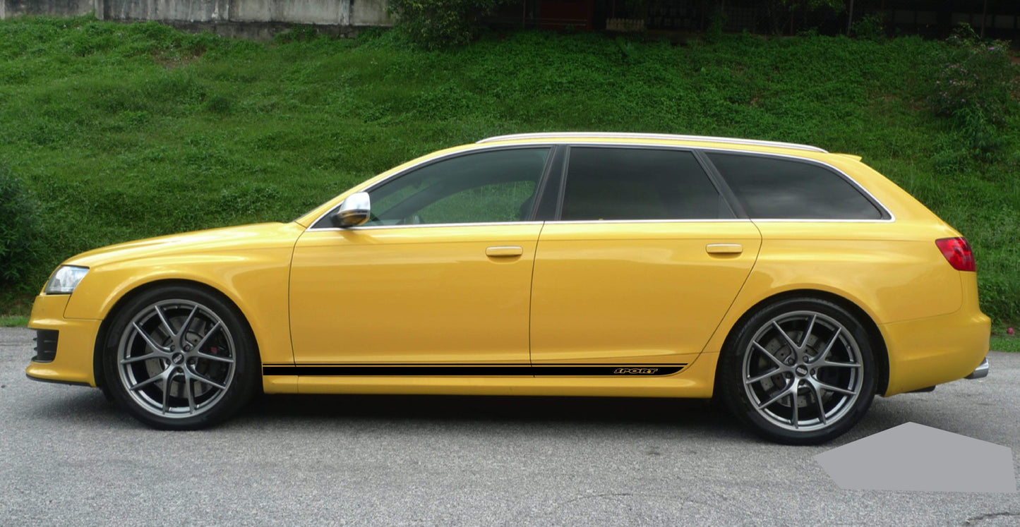 Classic Line Graphic for Audi A6 | Audi A6 sticker kit | Audi A6 stickers