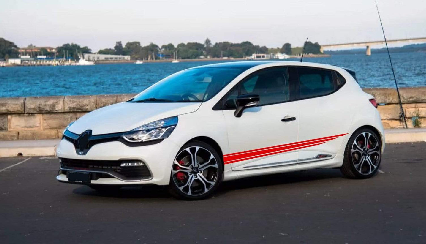 Autocollants graphiques Classic Line Racing Stripes pour Renault Clio