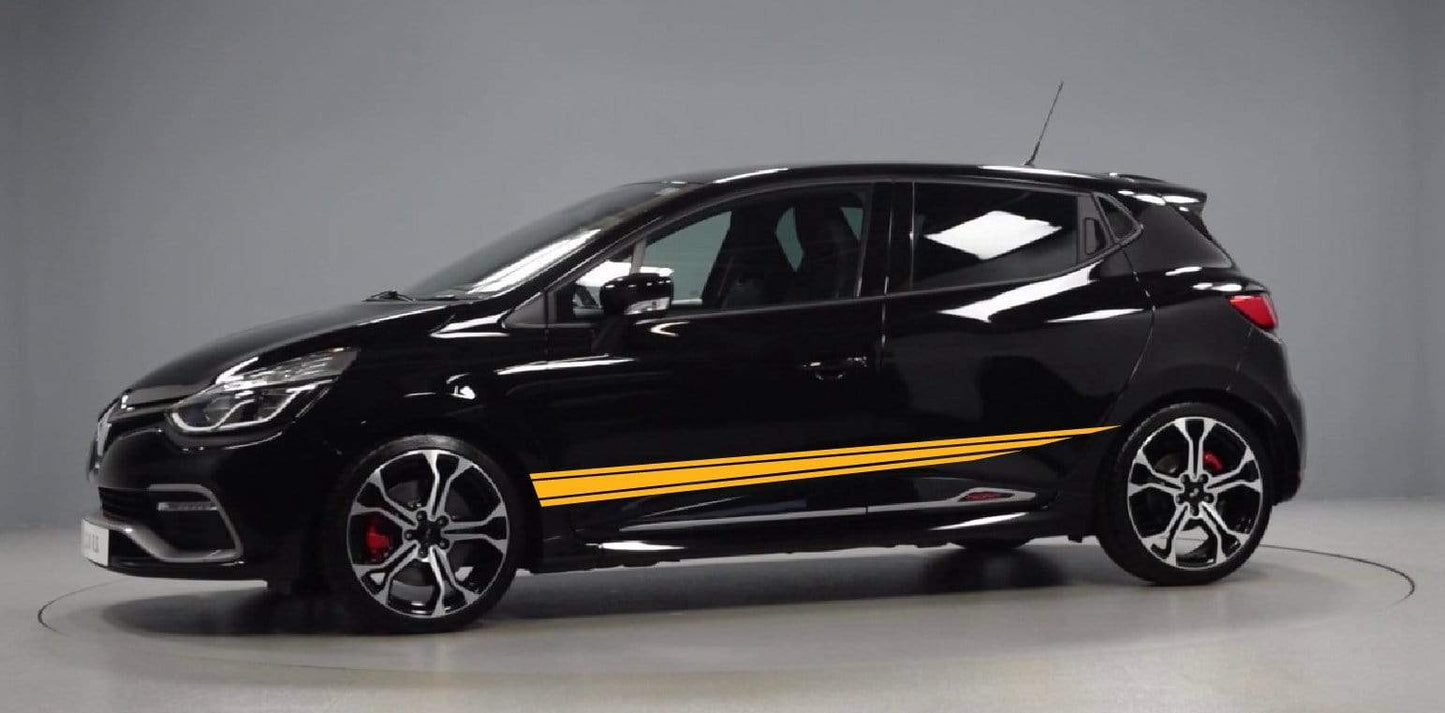 Autocollants graphiques Classic Line Racing Stripes pour Renault Clio