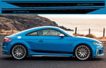 Vinyl Graphics Classic Line Graphic Racing Sticker Car Side Vinyl Stripes Compatible with Audi TT