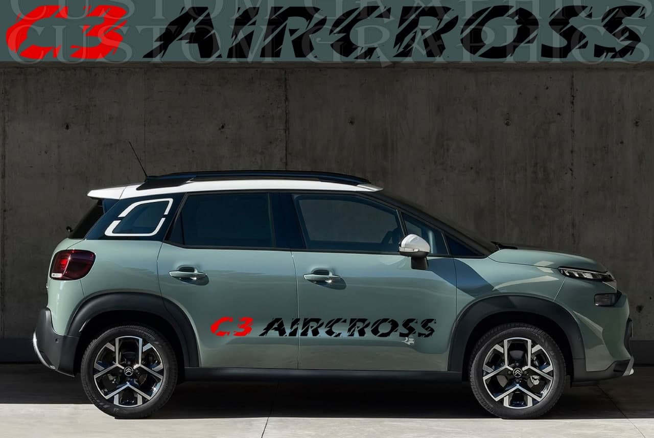 Vinyl Graphics Compatible With Citroen C3 Aircross Stickers Decals Vinyl lOGO Design