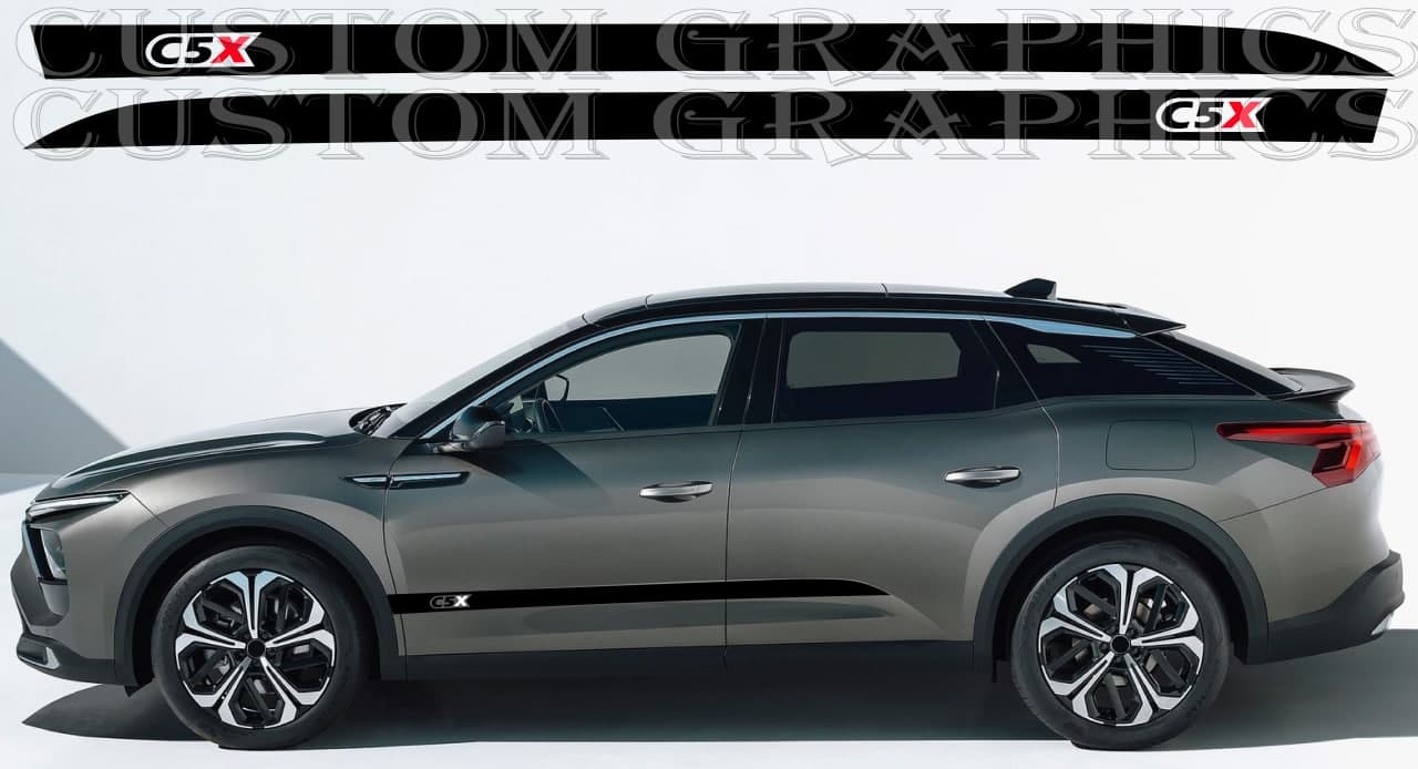 Vinyl Graphics Compatible With Citroen C5 X Stickers Decals Vinyl Classic STYLE
