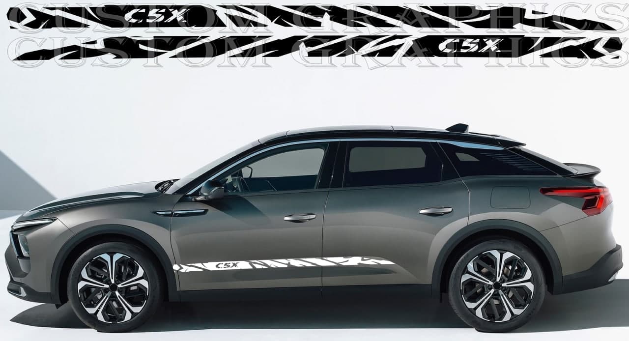 Vinyl Graphics Compatible With Citroen C5 X Stickers Decals Vinyl Unique Design