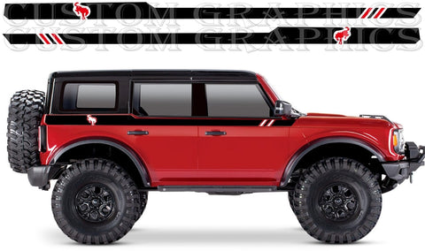 Vinyl Graphics Compatible With Ford Bronco Traxxas 4 doors Stickers Decals Man Design