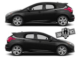 Custom Decal Sticker Vinyl Side Racing Stripes for Ford Focus - Brothers-Graphics