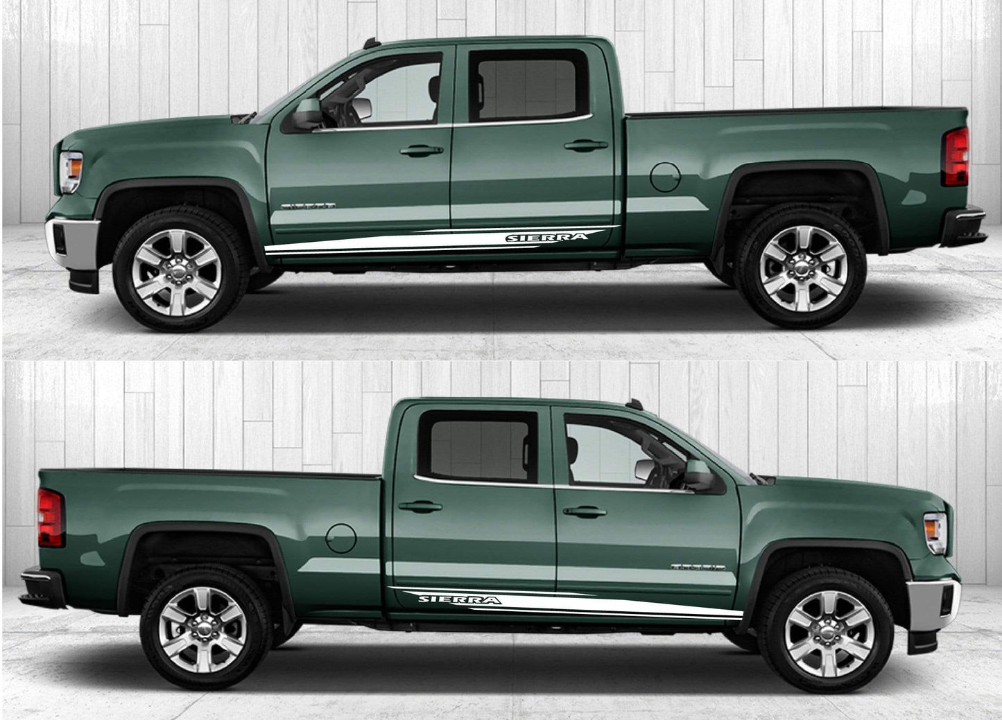 Custom Decal Sticker Vinyl Side Racing Stripes for GMC Sierra GM Decals - Brothers-Graphics