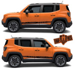 Custom Decal Sticker Vinyl Side Racing Stripes for Jeep Renegade - Brothers-Graphics