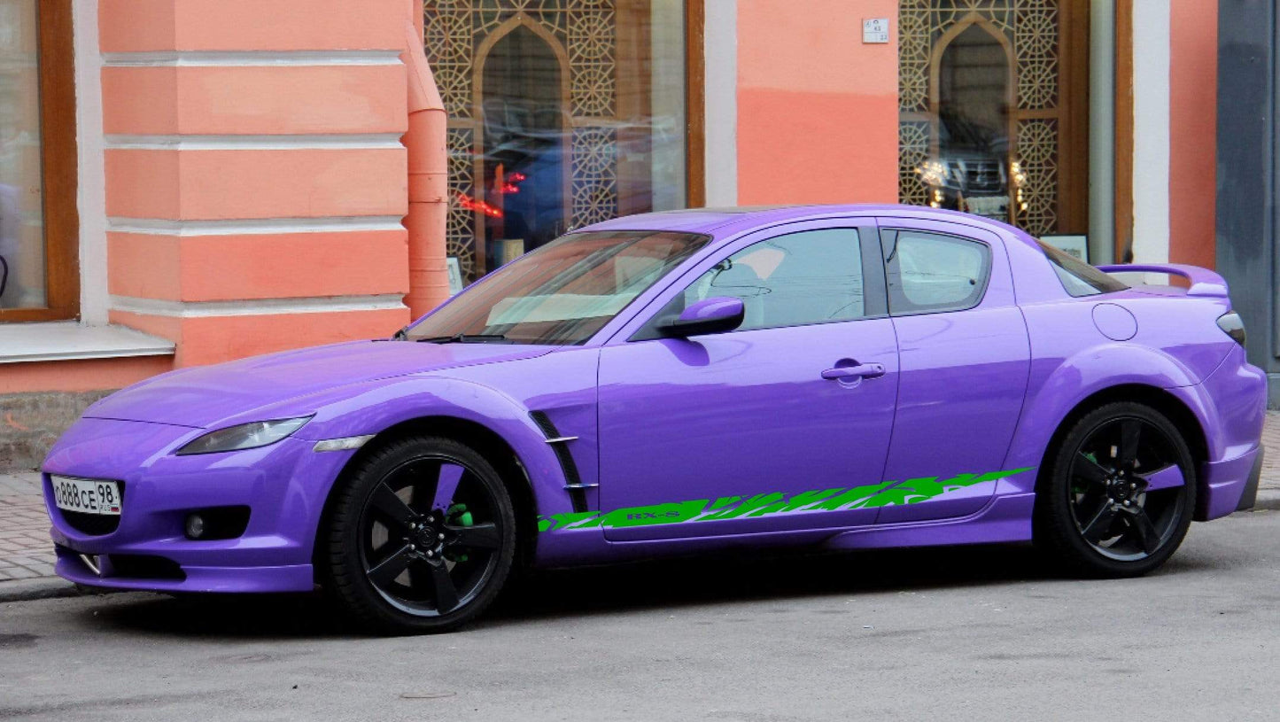 Premium Vinyl Stickers Compatible With Mazda RX-8 Tribal Design Automotive decals