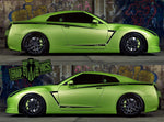 Custom Decal Sticker Vinyl Side Racing Stripes for Nissan GT-R - Brothers-Graphics