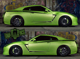 Custom Decal Sticker Vinyl Side Racing Stripes for Nissan GT-R - Brothers-Graphics