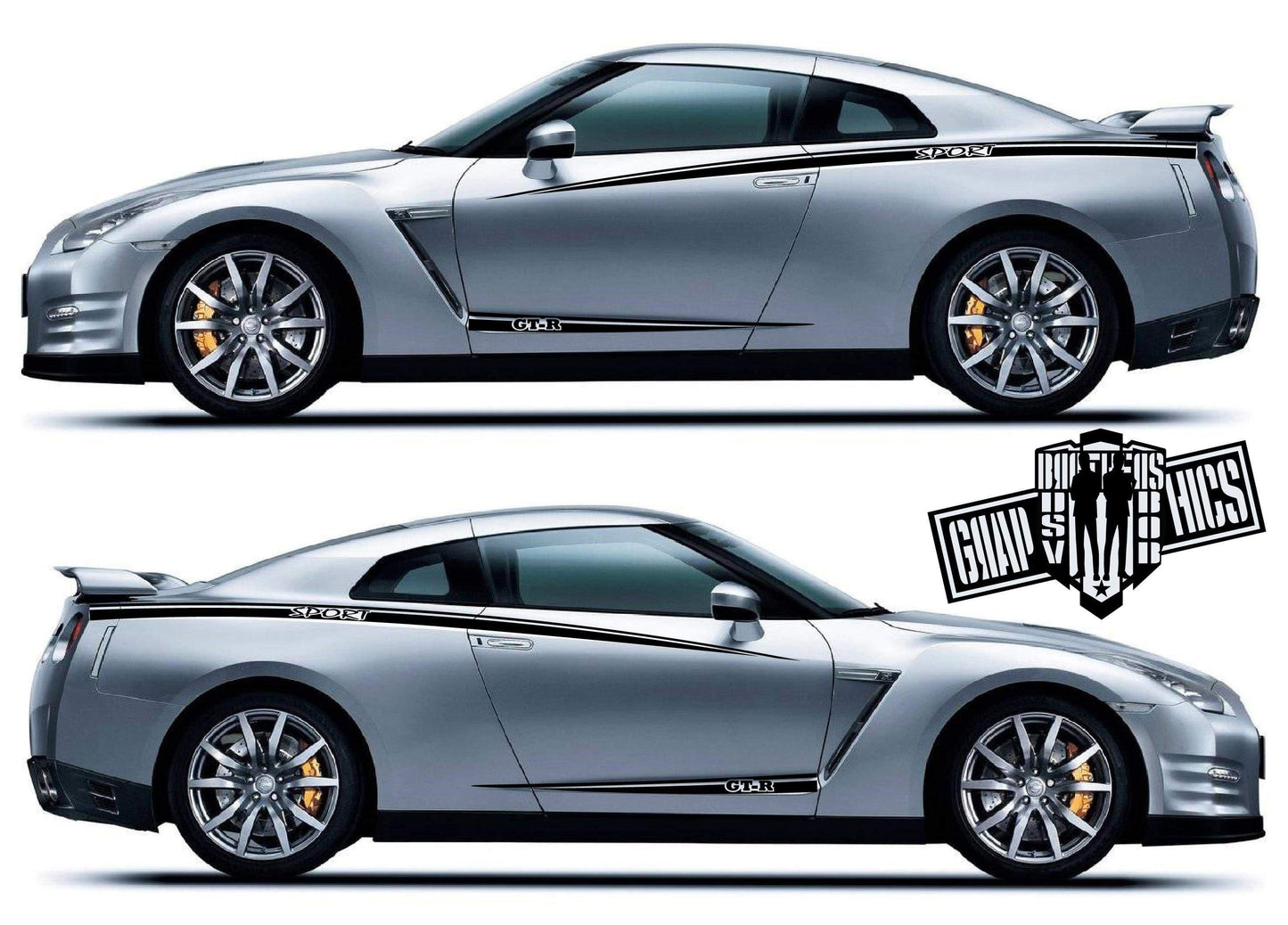 Custom Decal Sticker Vinyl Side Racing Stripes for Nissan GT-R - Brothers-Graphics