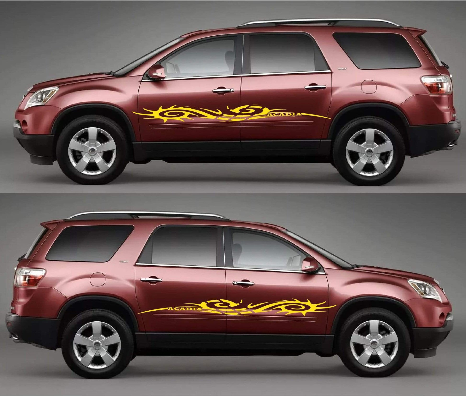 Custom Decal Vinyl Graphic Racing Decals for GMC Acadia - Brothers-Graphics