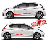 Custom Decal Vinyl Graphics Special Made for Peugeot 208 - Brothers-Graphics
